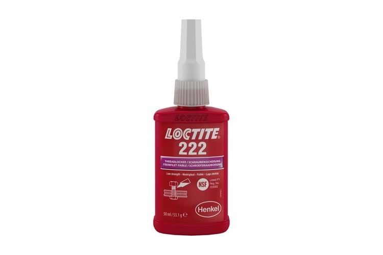 Loctite 222 Bo Egfd Vida Sabitleyici Düşük Mukavemetli 50 Ml 195743