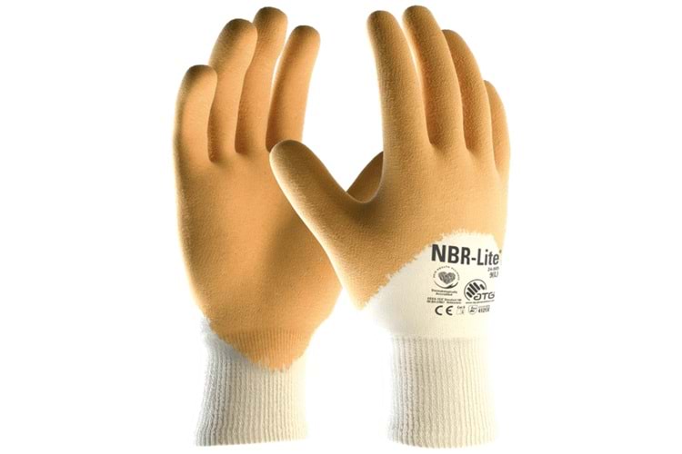 Atg NBR-Lite® Nitril Sarı İş Eldiveni 24-985 / No: 9