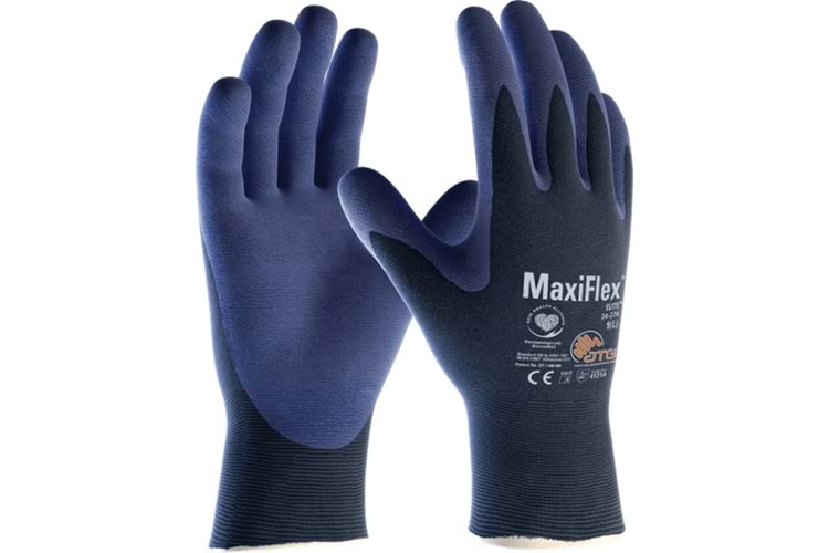 Atg MaxiFlex® Elite™ Sadece 14 Gram Ağırlığında En İnce İş Eldiveni 34-274 / No: 9