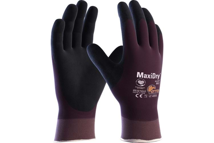Atg MaxiDry® Süper İnce Yağ ve Sıvı Geçirmez İş Eldiveni 56-427 / No: 9
