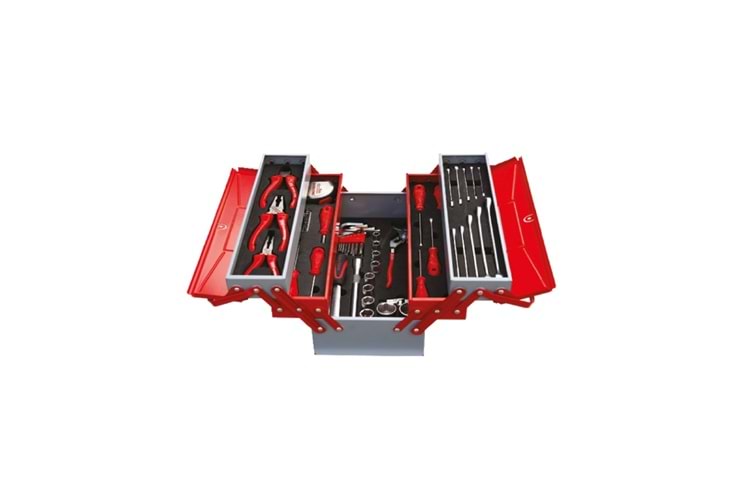 İzeltaş Mekanikçi Takım Çantası 5 Gözlü 62 Parça 8420005063