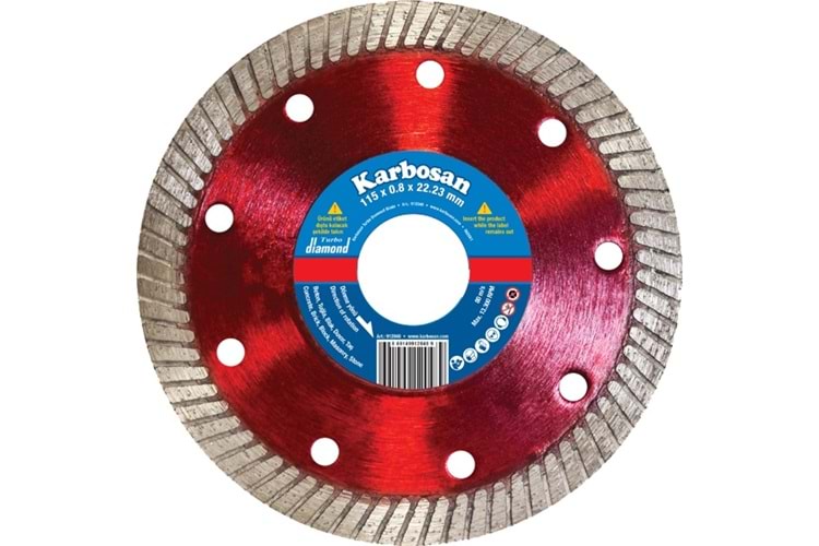 Karbosan 115x0,8x22,23 / 1,3X10 50Mmx Turbo (912048) Ge - 920 912048