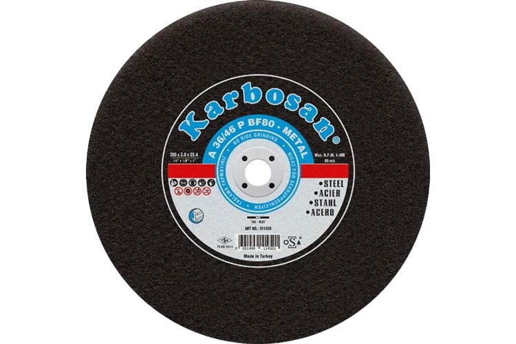 Karbosan 350x2,8x25,4 Nk Duz Kesıcı 912640