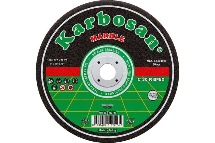 Karbosan 180x3,2x22 Mermer Kesıcı Bomx 912760