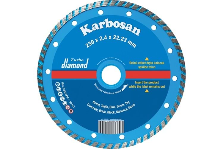 Karbosan 180x2,2x22 Turbo Beton Granıt (950320) T-Ge 920 950320