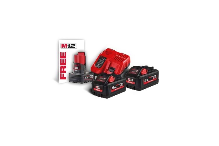 Milwaukee M18 Hnrg-802 Akü+Şarj Cihazı Paket T4933471073