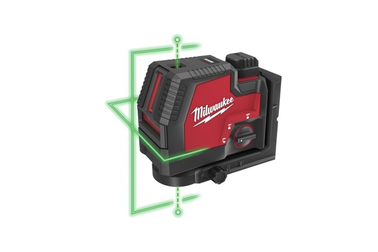 Milwaukee L4Cllp-301C Yeşil Usb Çapraz / 2 Çizgili Lazer Metre T4933478099
