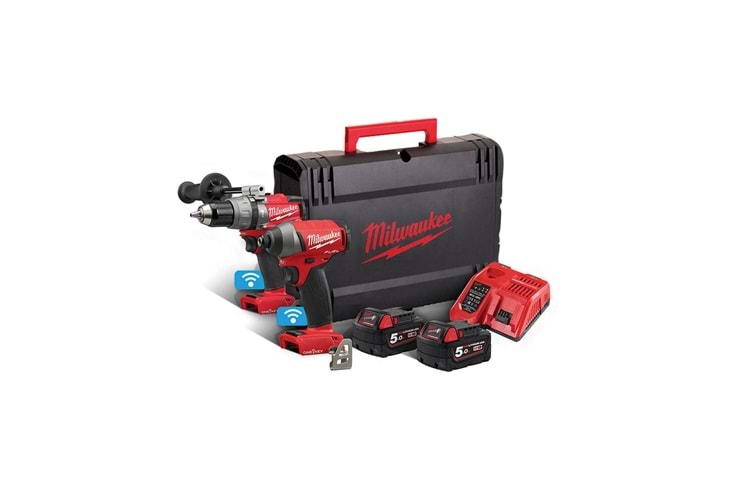 Milwaukee M18 Onepp2B2-502X One Key 2 Li Set M18 Onepd2-M18 Oneıwf 4933464595